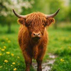 A shaggy Highland cow